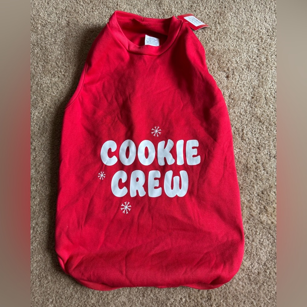 Target Wondershop Christmas Cookie Crew- Snowflake Dog Shirt Size X-Large NWT
